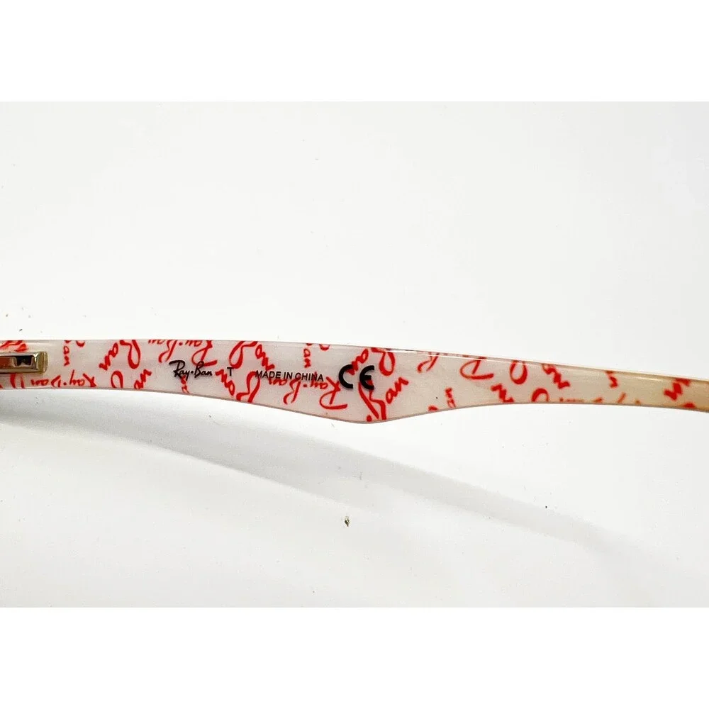 Ray-Ban RB 5228 5014 Black Red Eyeglasses Frames 53-17-140 - Picture 6 of 7